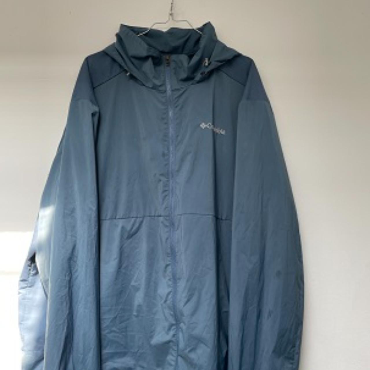 Vintage Columbia Blue Rain zip up jacket