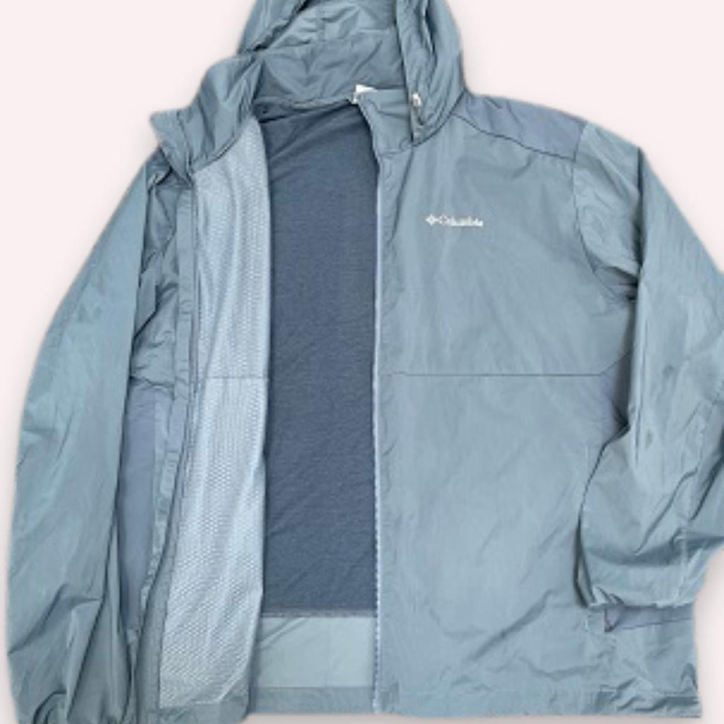 Vintage Columbia Blue Rain zip up jacket