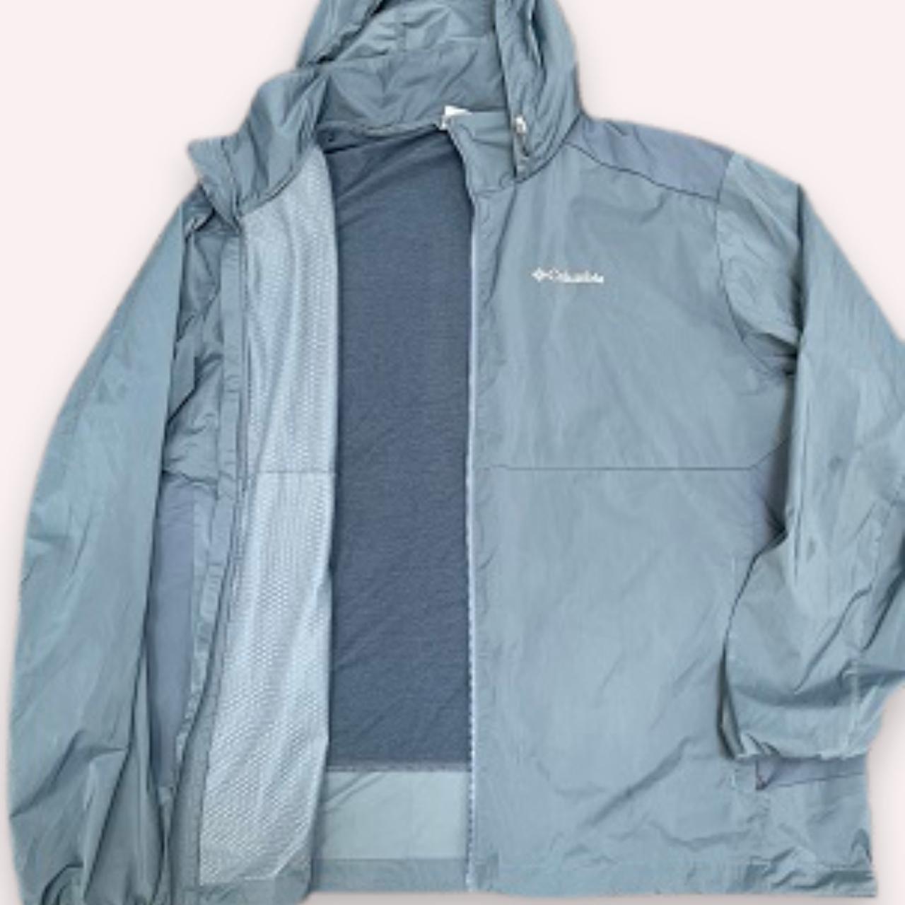 Vintage Columbia Blue Rain zip up jacket