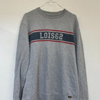 Vintage Lois Lois62 print grey mens sweatshirt size S