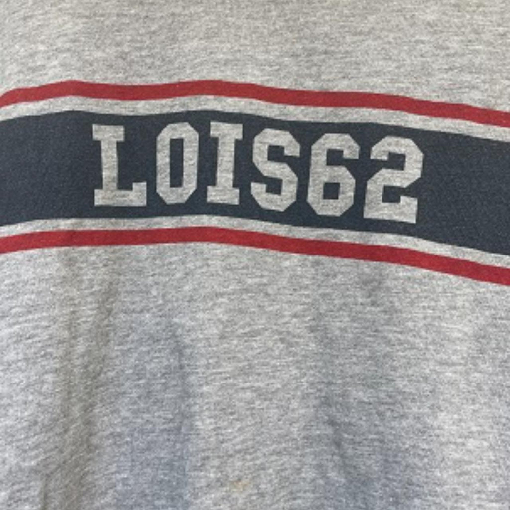 Vintage Lois Lois62 print grey mens sweatshirt size S
