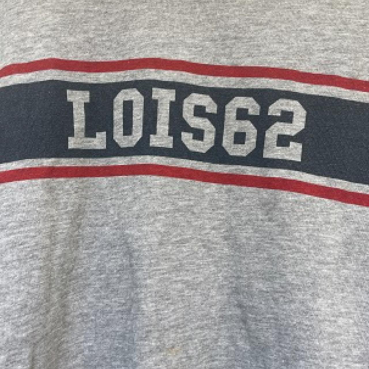 Vintage Lois Lois62 print grey mens sweatshirt size S