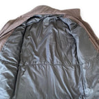 Vintage brown puffer padded insulated jacket
