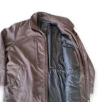 Vintage brown puffer padded insulated jacket