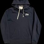 Vintage Jack Wills Thurlby back graphic overhead hoodie in navy