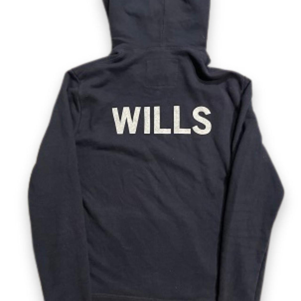 Vintage Jack Wills Thurlby back graphic overhead hoodie in navy