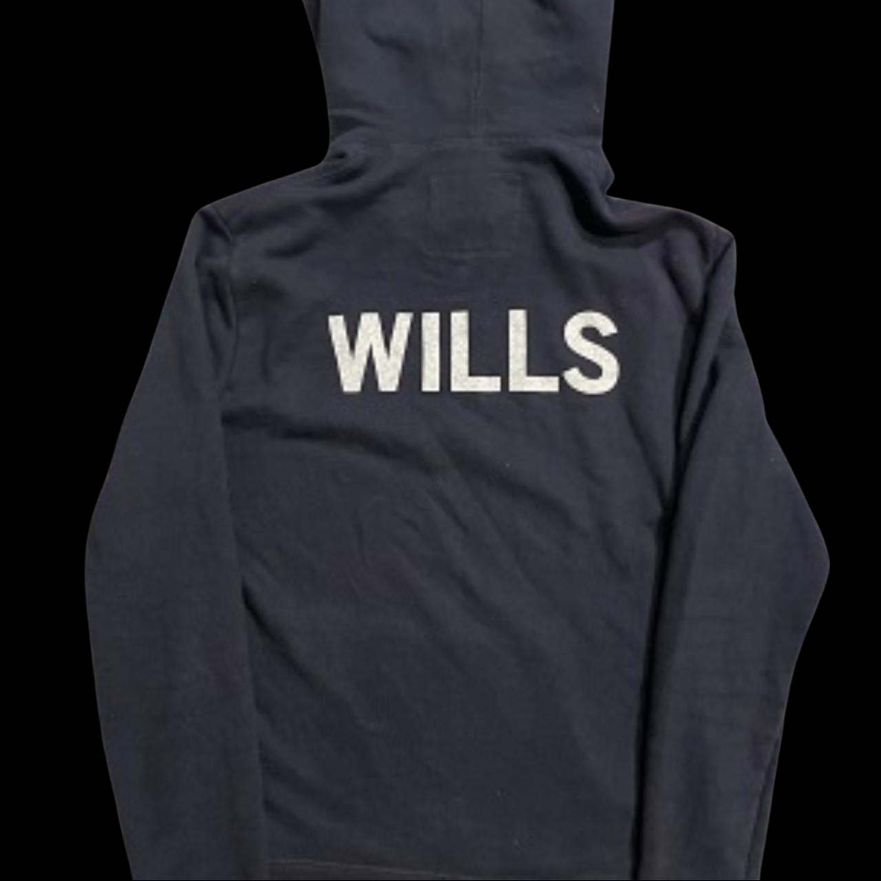 Vintage Jack Wills Thurlby back graphic overhead hoodie in navy