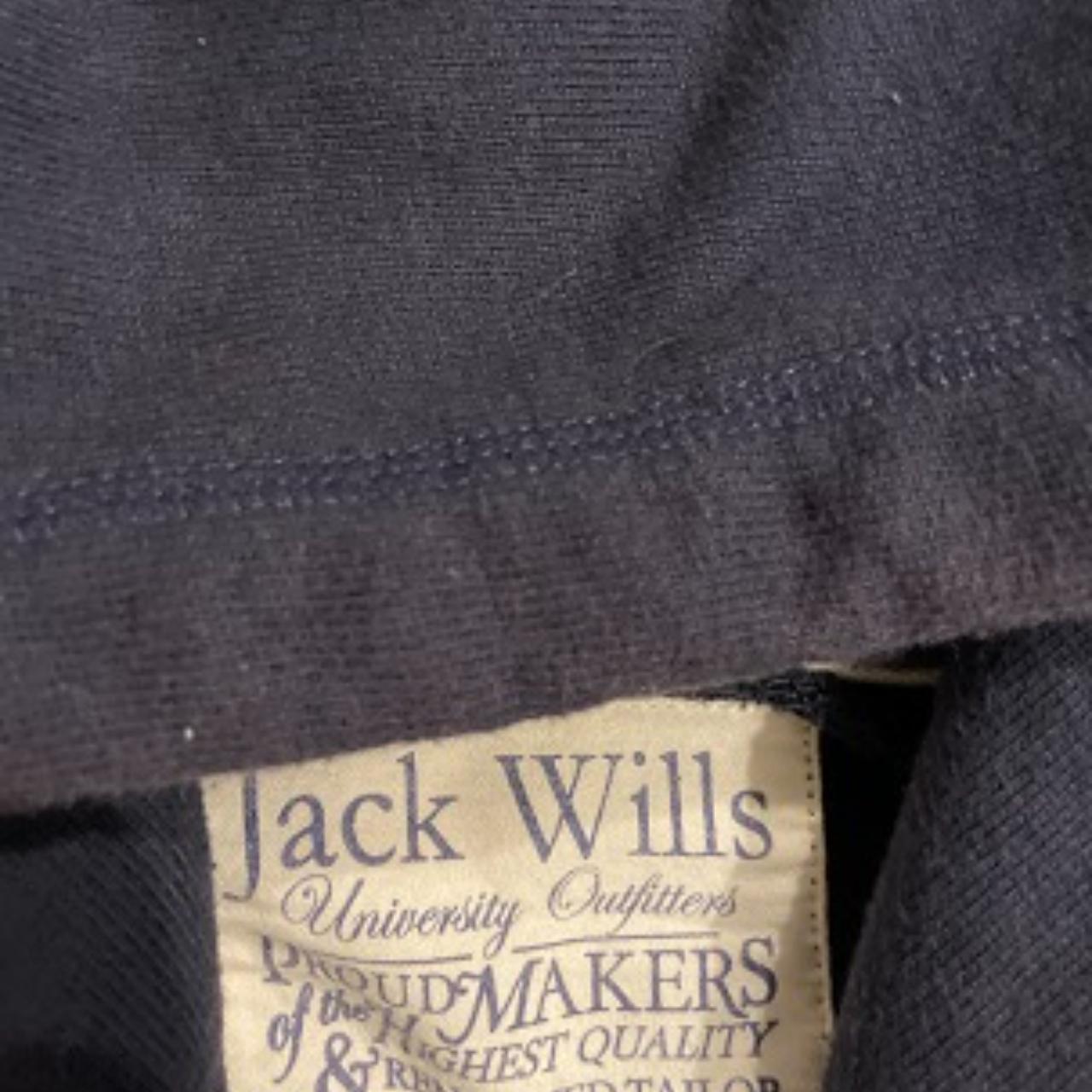 Vintage Jack Wills Thurlby back graphic overhead hoodie in navy