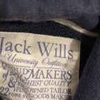 Vintage Jack Wills Thurlby back graphic overhead hoodie in navy