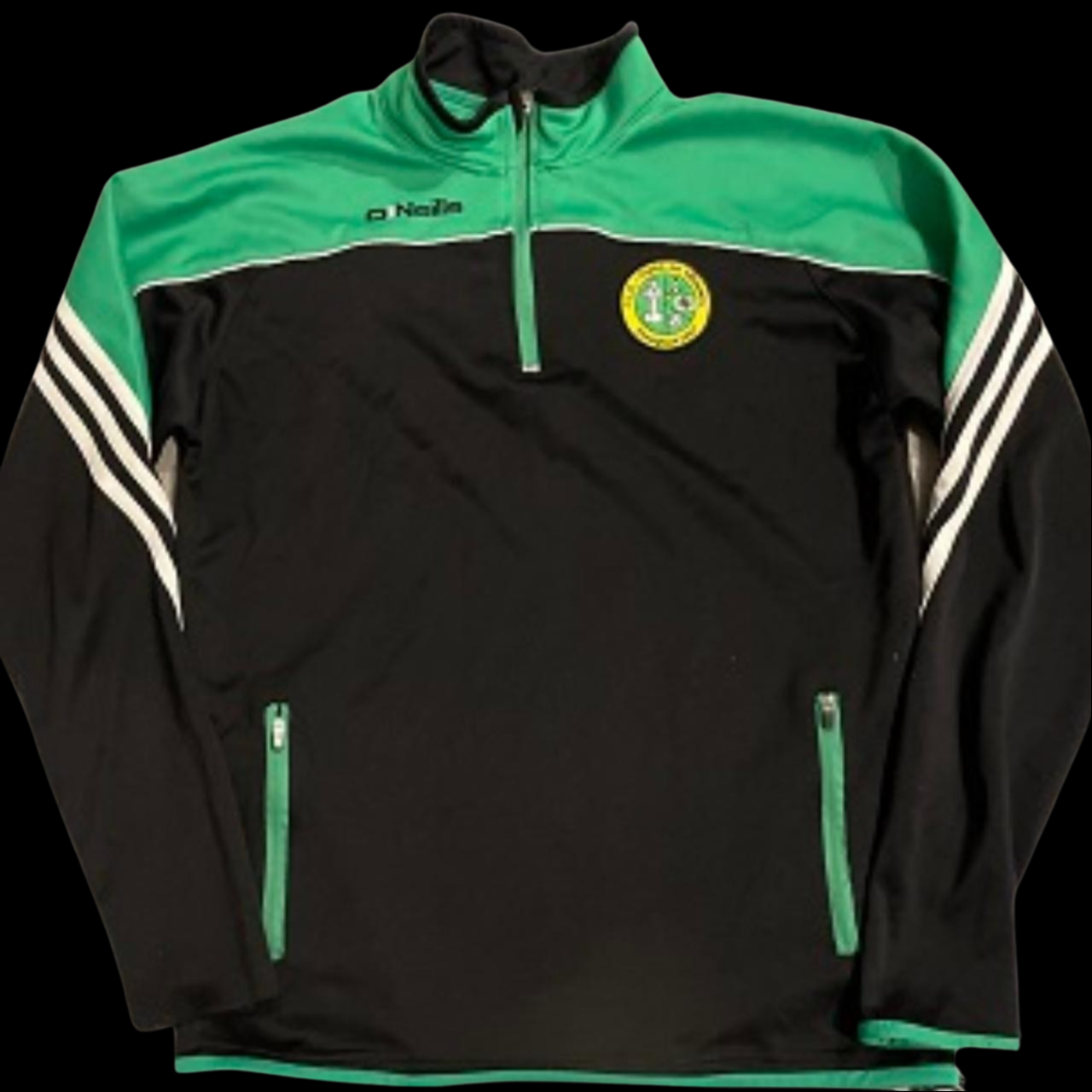 Vintage 1/4 Zip up O'Neill black and green sweatshirt