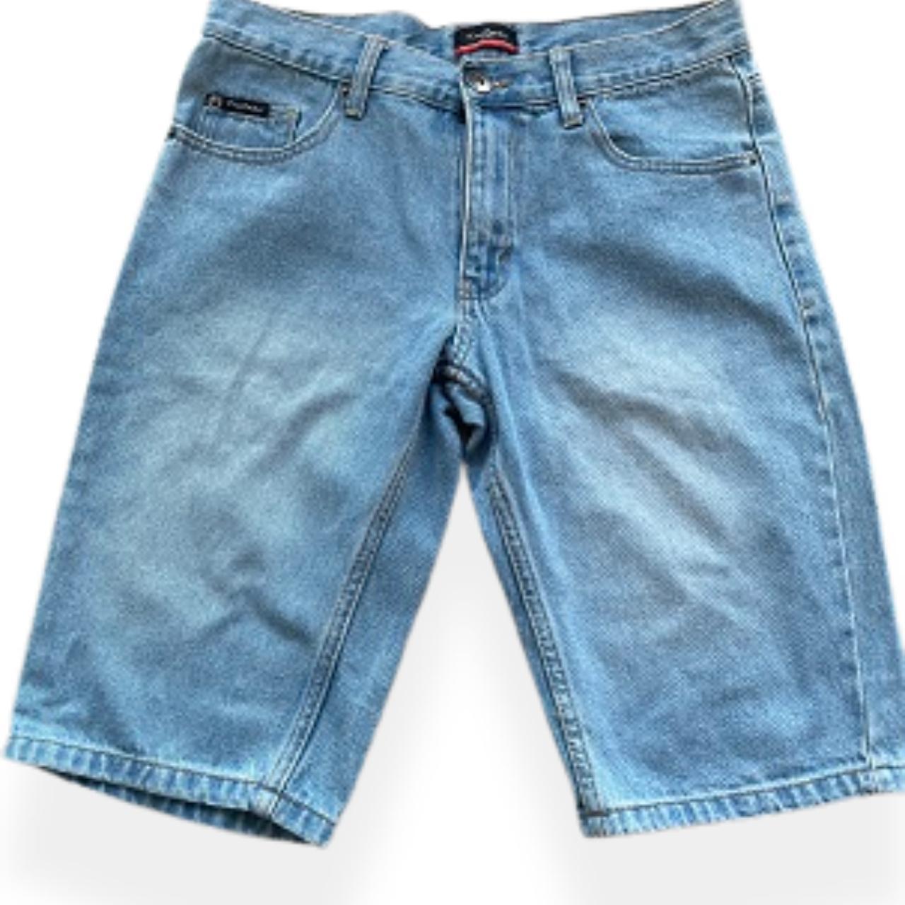 Vintage Pierre Cardin blue mens denim short size XS
