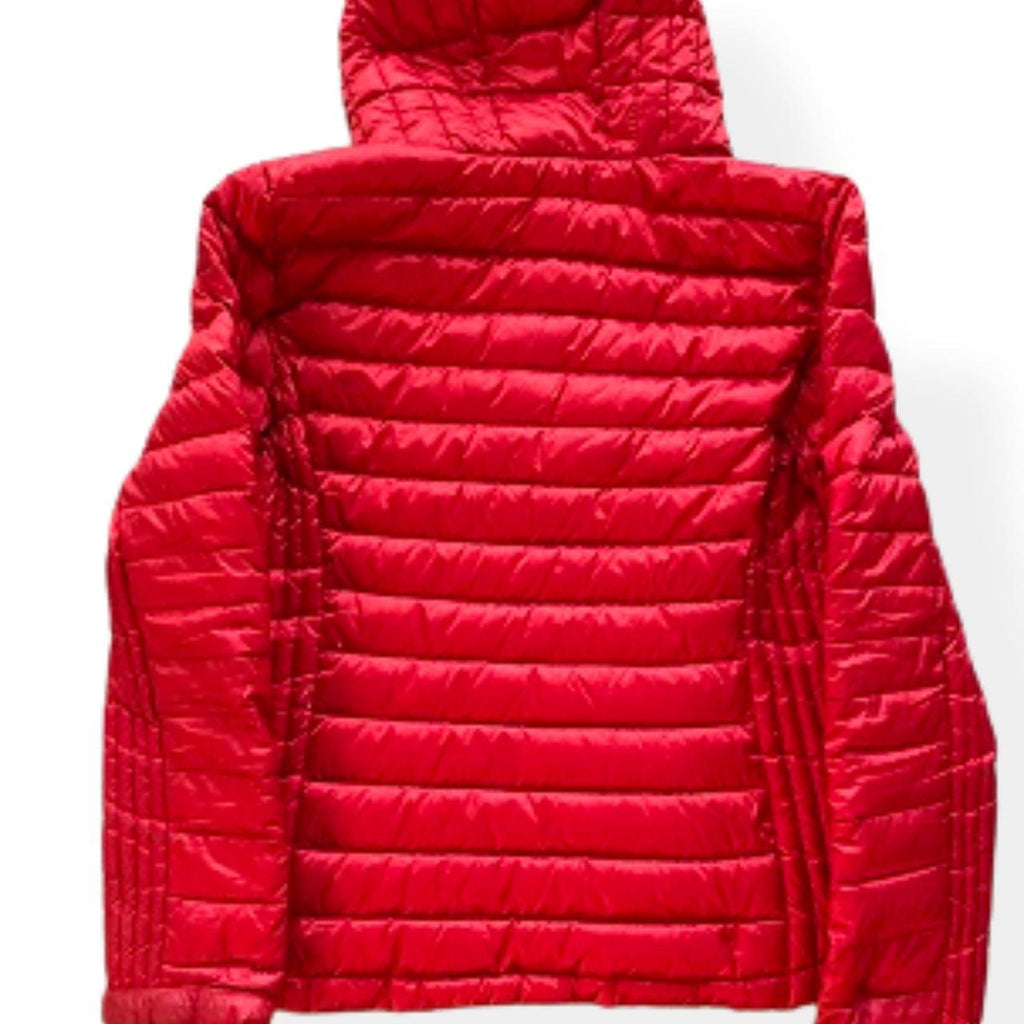 Vintage Tommy Hilfiger Red Full-zip ultralight down jacket with hood