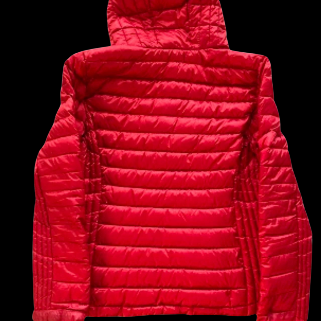 Vintage Tommy Hilfiger Red Full-zip ultralight down jacket with hood