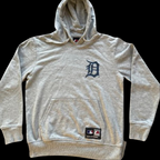 Vintage Majestic Athletics Grey Hoodie With Back Print Size M