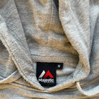 Vintage Majestic Athletics Grey Hoodie With Back Print Size M