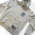 Vintage Majestic Athletics Grey Hoodie With Back Print Size M