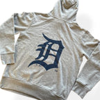 Vintage Majestic Athletics Grey Hoodie With Back Print Size M