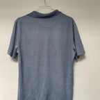 Vintage Vanheusen mens stripped grey polo shirt size S