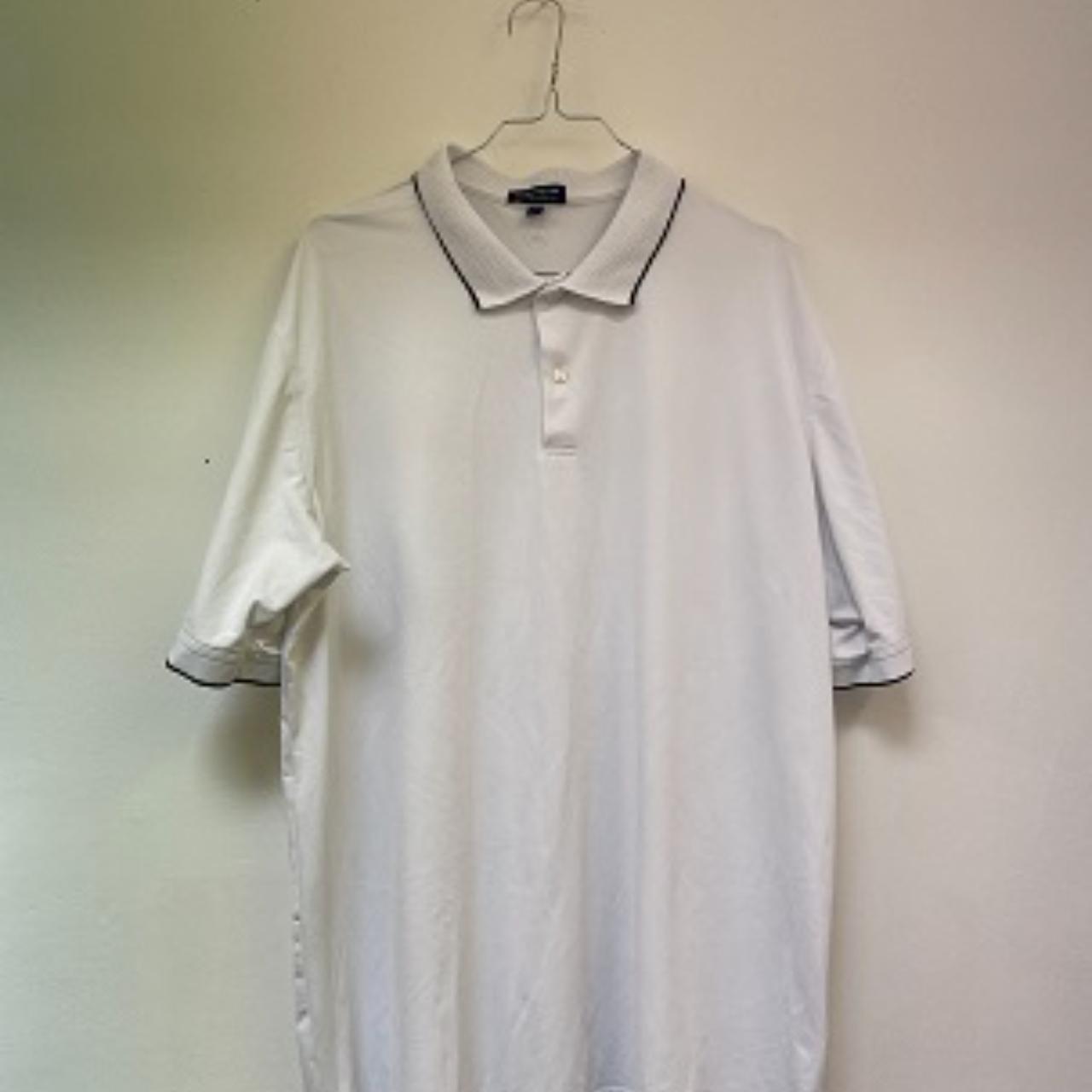 Vintage Peters Millar white men's polo shirt size XXL