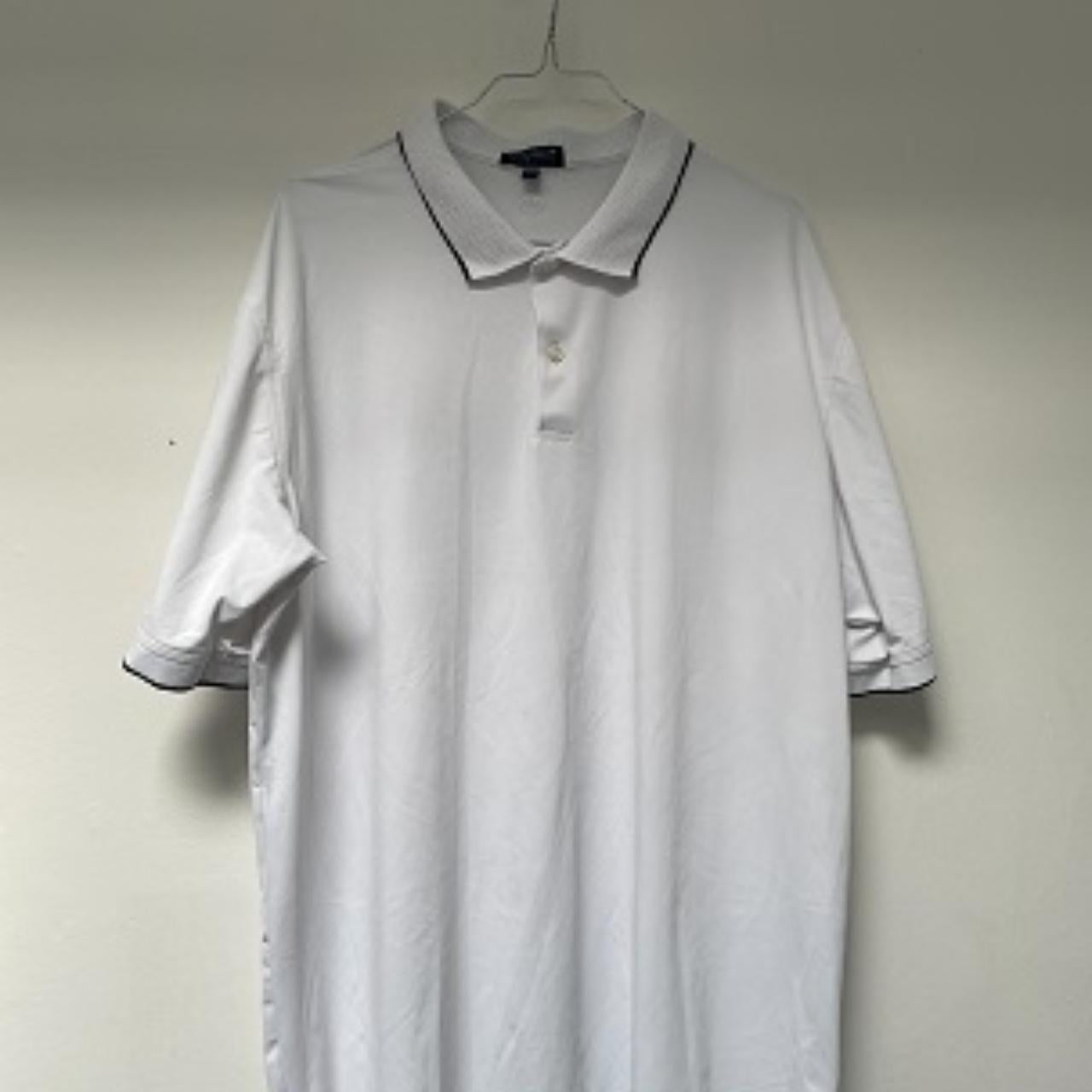 Vintage Peters Millar white men's polo shirt size XXL