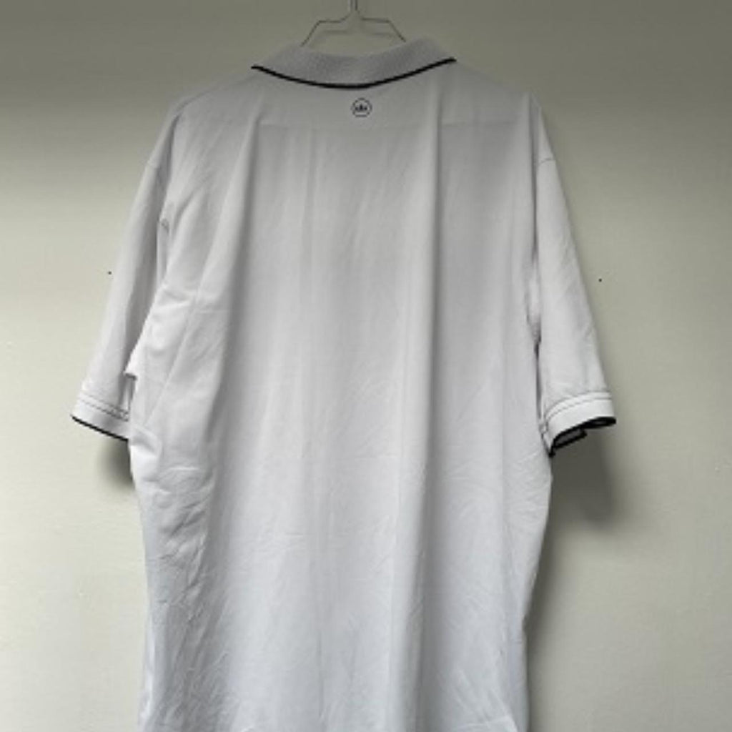 Vintage Peters Millar white men's polo shirt size XXL