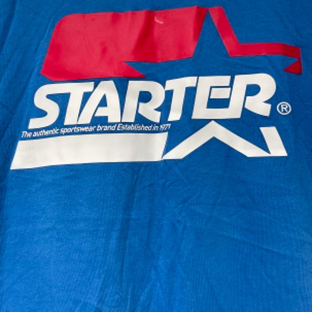 Vintage Starter blue short tshirt size M