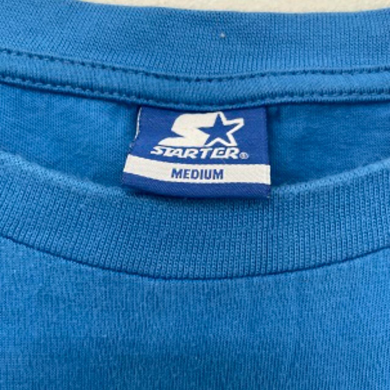 Vintage Starter blue short tshirt size M