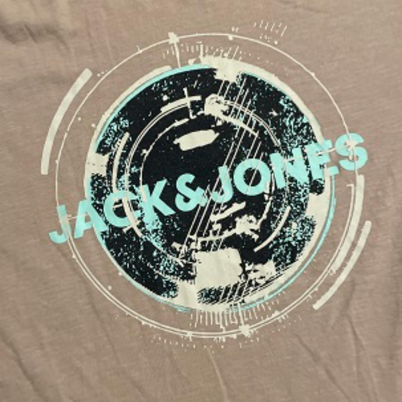 Vintage Jack & Jones Men Graphic Crew Neck T-Shirt