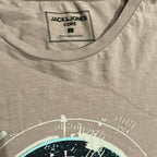 Vintage Jack & Jones Men Graphic Crew Neck T-Shirt