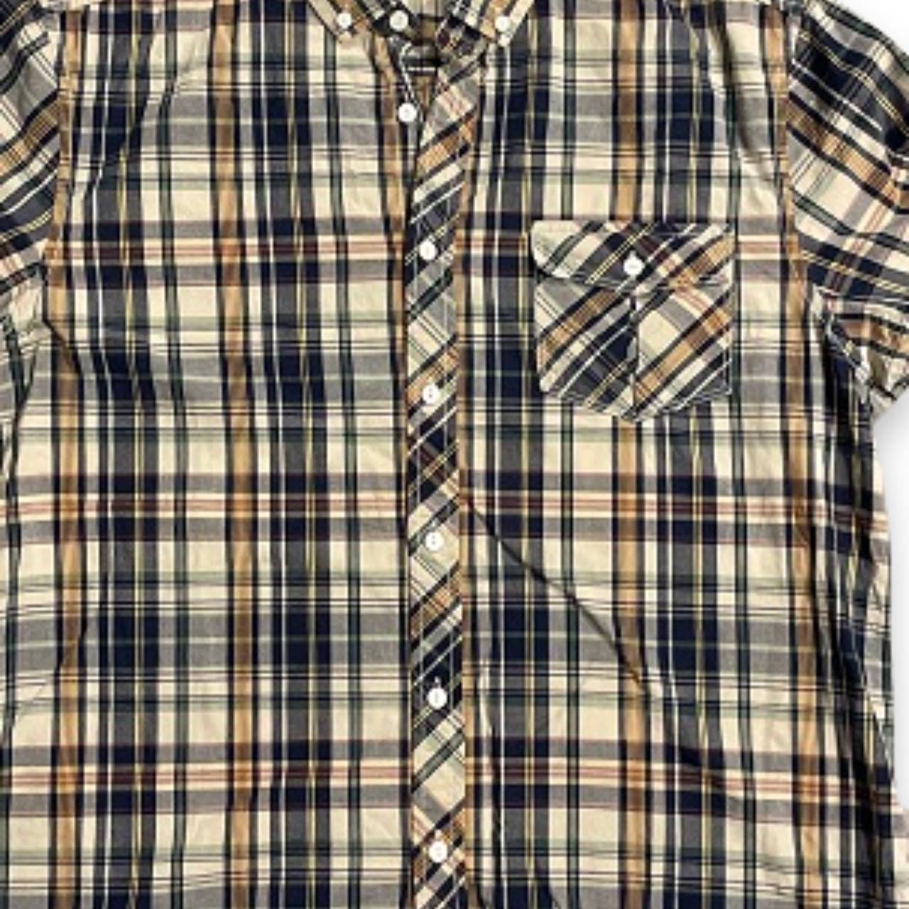 Vintage Regular Fit Washed Poplin Check Short Sleeve Shirt