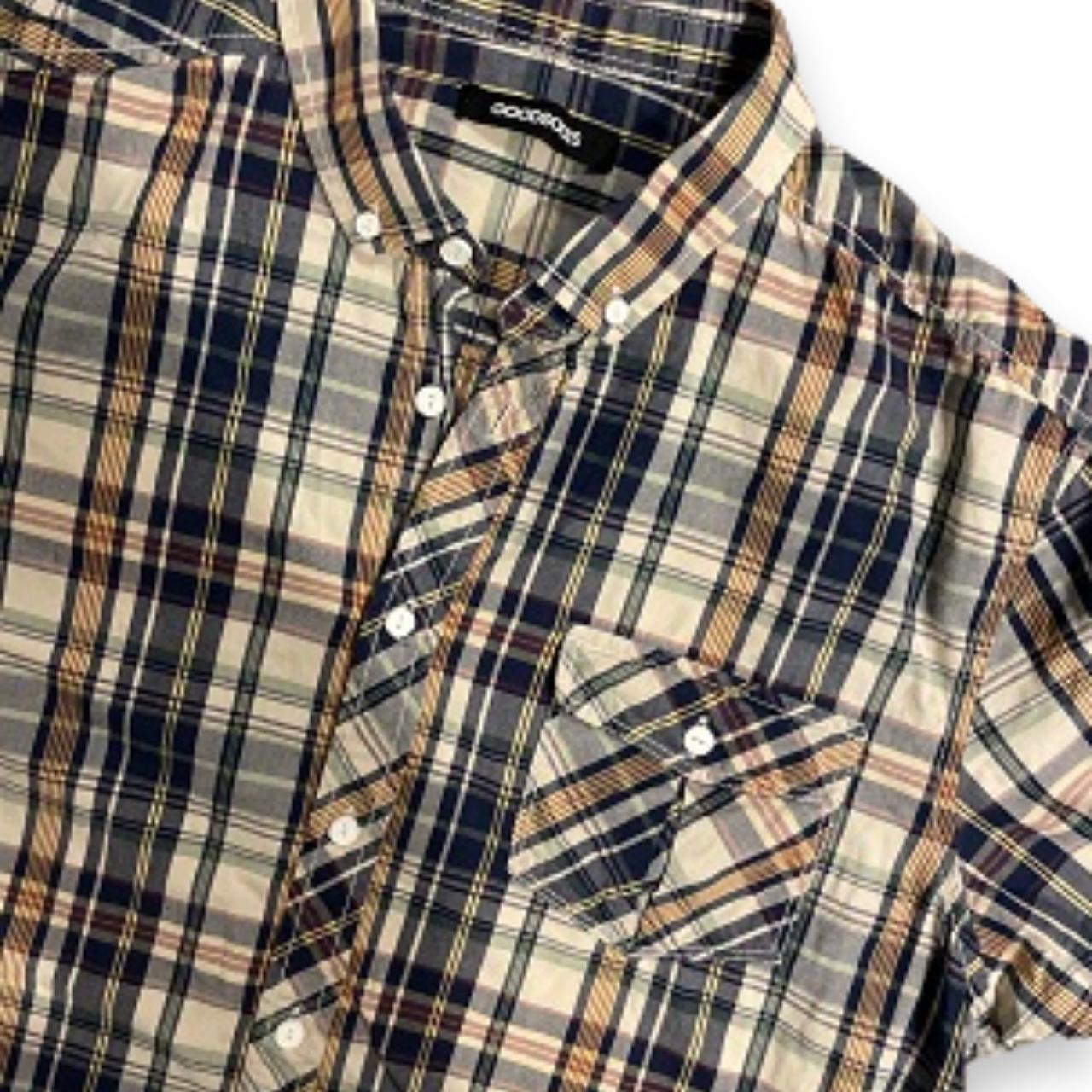 Vintage Regular Fit Washed Poplin Check Short Sleeve Shirt