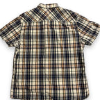 Vintage Regular Fit Washed Poplin Check Short Sleeve Shirt