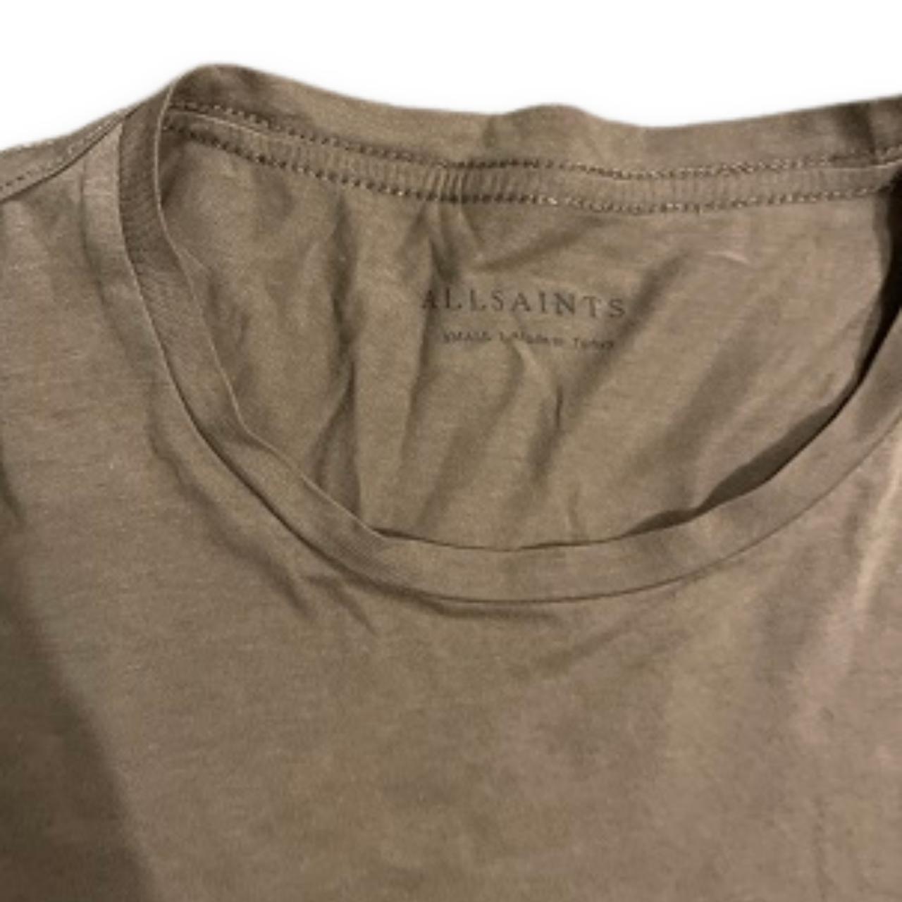 Vintage All Saint Coffee brown Plain Crew neck T-Shirt