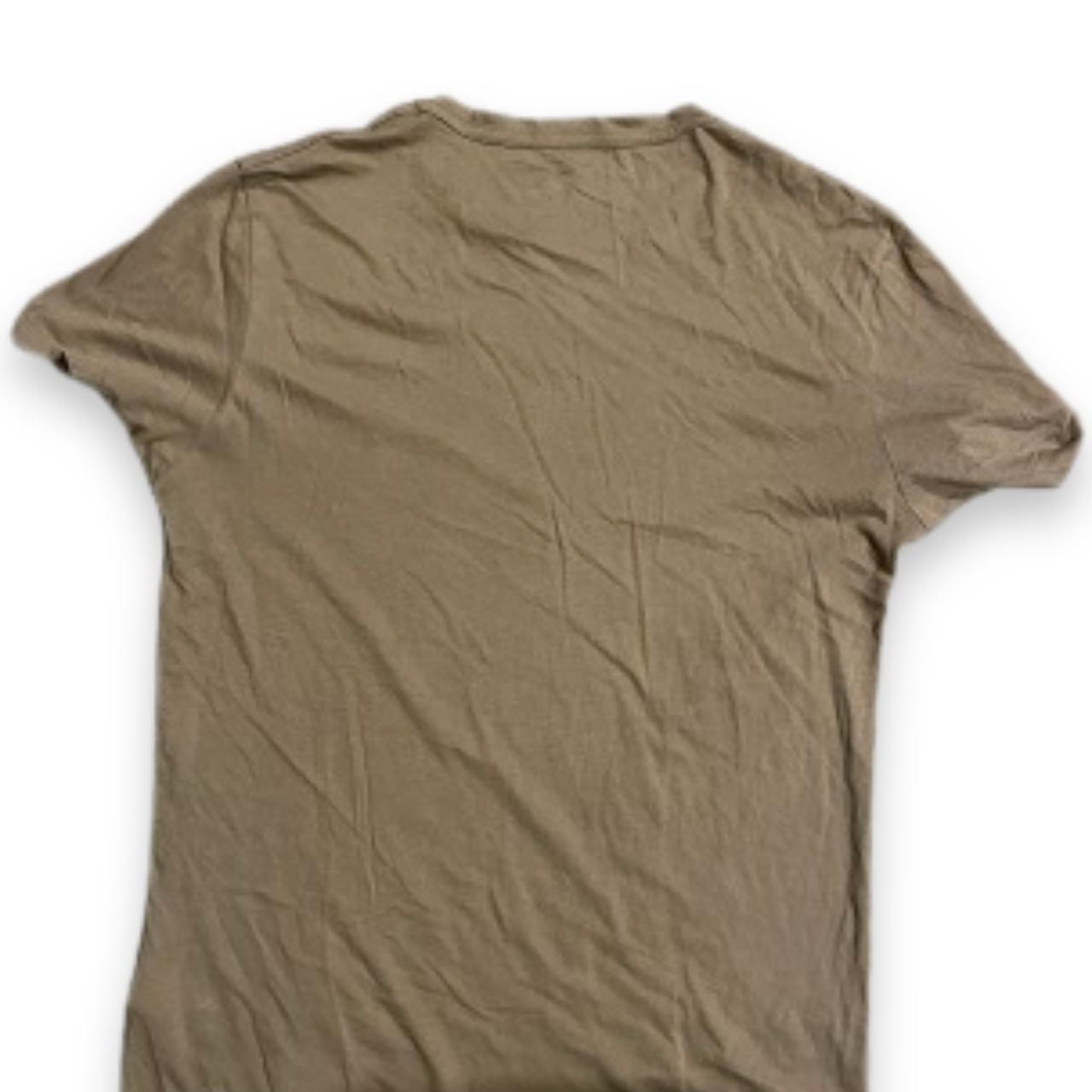 Vintage All Saint Coffee brown Plain Crew neck T-Shirt