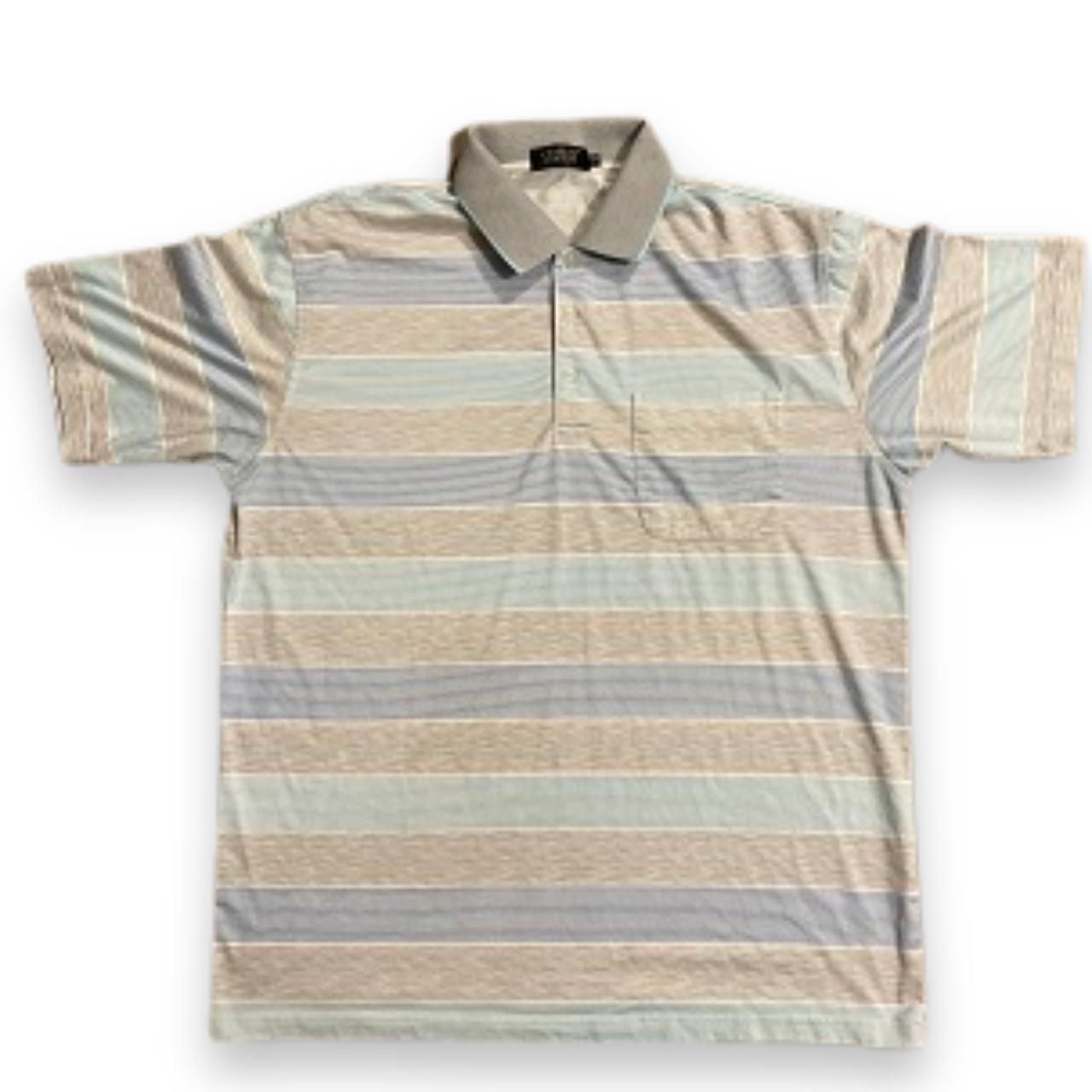 Vintage Charles Norton Multistripe Polo Shirt