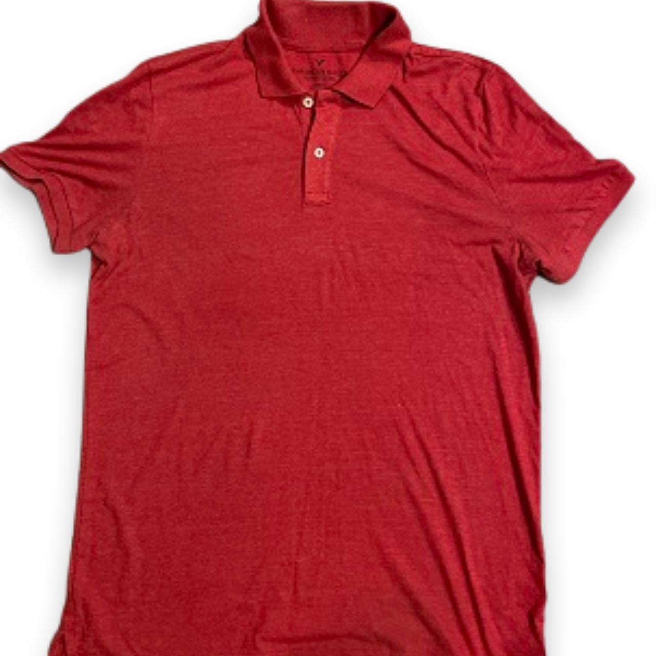 Vintage Mens American eagle outfitters heather red polo shirt size L