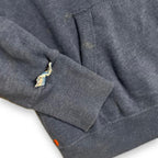 Vintage blue real superdry co print large hoodie