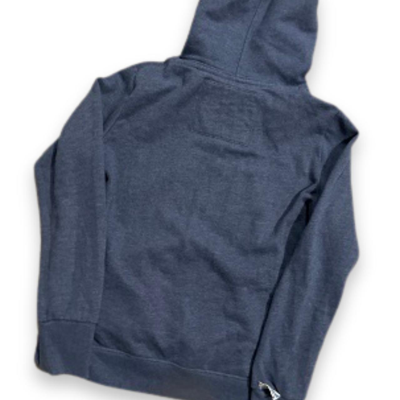 Vintage blue real superdry co print large hoodie