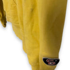 Vintage Yellow Superdry Track Athletics Graphics hoodie Sweatshirt in M