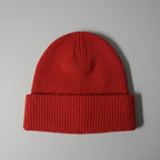 Classic Red Ribbed Beanie SKU 7291