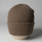 Ribbed Knit Brown Beanie SKU 7330