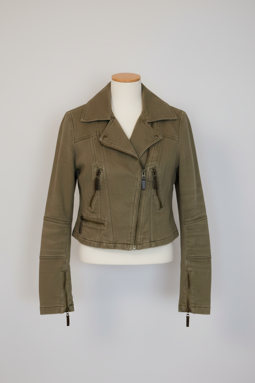Rubynee Vintage y2k River Island Beige Motorcycle Coats & Jackets for Women