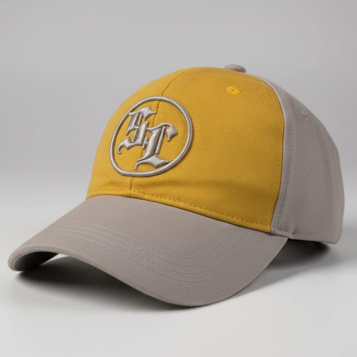 Yellow and Grey Two-Tone Baseball Cap SKU 7319