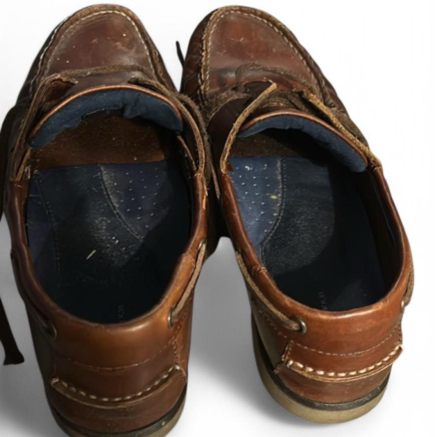 BLUE HARBOUR MEN'S BROWN LEATHER LACE UP LOAFER SHOES SIZE UK 9 EU 43/44VGC SKU 6745