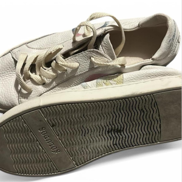 Women's Soludos Ibiza Platform Casual white leather Sneakers  Size 6 UK 6 6750