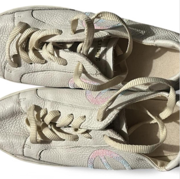 Women's Soludos Ibiza Platform Casual white leather Sneakers  Size 6 UK 6 6750
