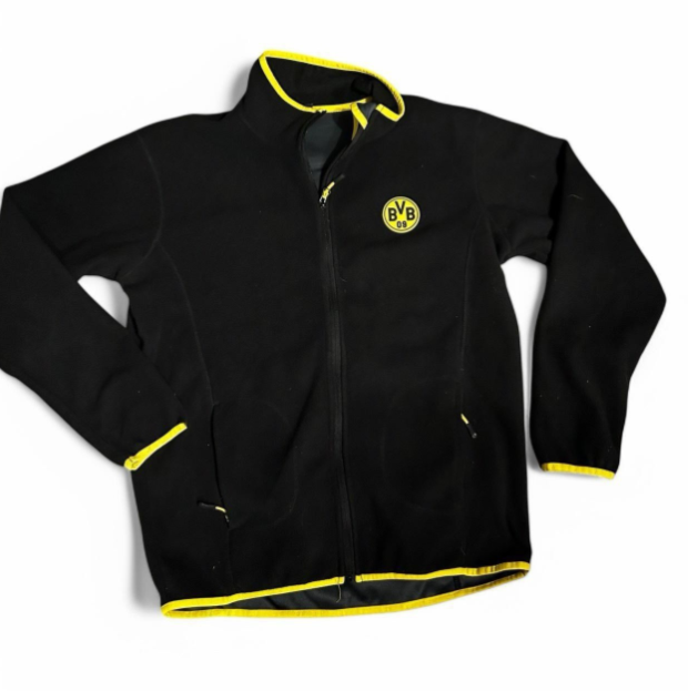 Borussia Dortmund fleeced Men Puma Football Tracksuit full zip black  2XL 6759