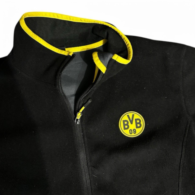Borussia Dortmund fleeced Men Puma Football Tracksuit full zip black  2XL 6759