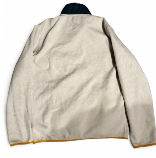 Vintage VANS Cream Overcoat Polyester Men's full zip Coat UK Size M SKU 6760