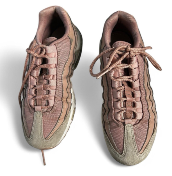 NIKE AIR MAX 95 PINK TRAINERS UK 4 SUEDE GYM PARTICLE ROSE 307960-601 SKU 6767